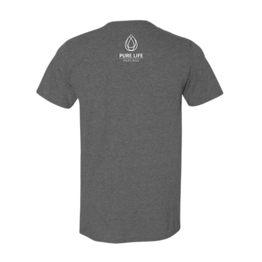 Pure Life Peptides Signature Tee | Charcoal Grey - Image 2