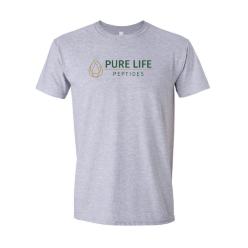 Pure Life Peptides Signature Tee | Heather Grey