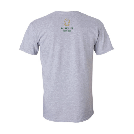 Pure Life Peptides Signature Tee | Heather Grey - Image 2