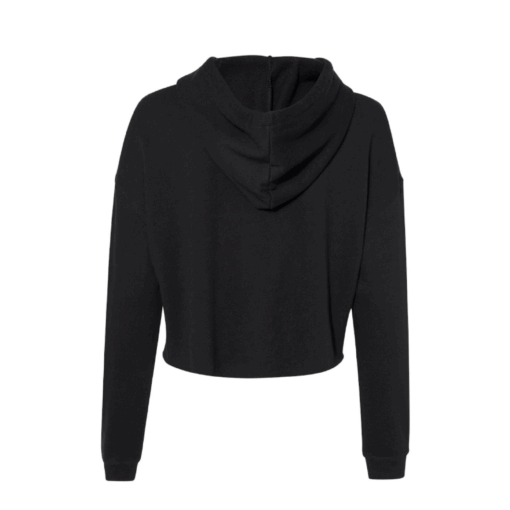 Pure Life Peptides Elevate Crop Hoodie | Carbon Black - Image 2