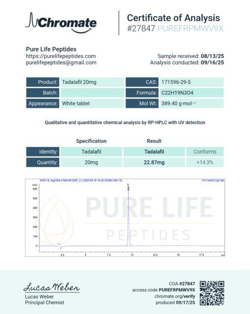 Tadalafil (20 mg) 100 Tablets - Image 4